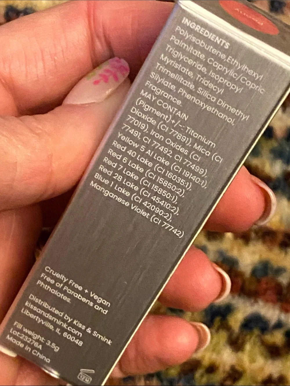 Kiss & Smink tinted lip oil